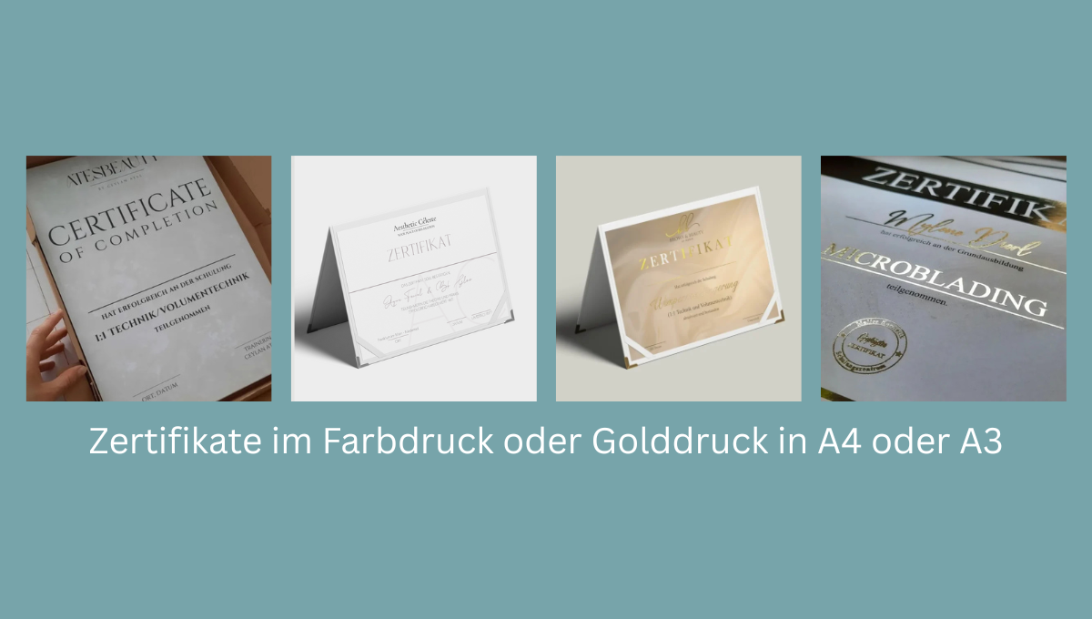 Zertifikate und Gutscheine