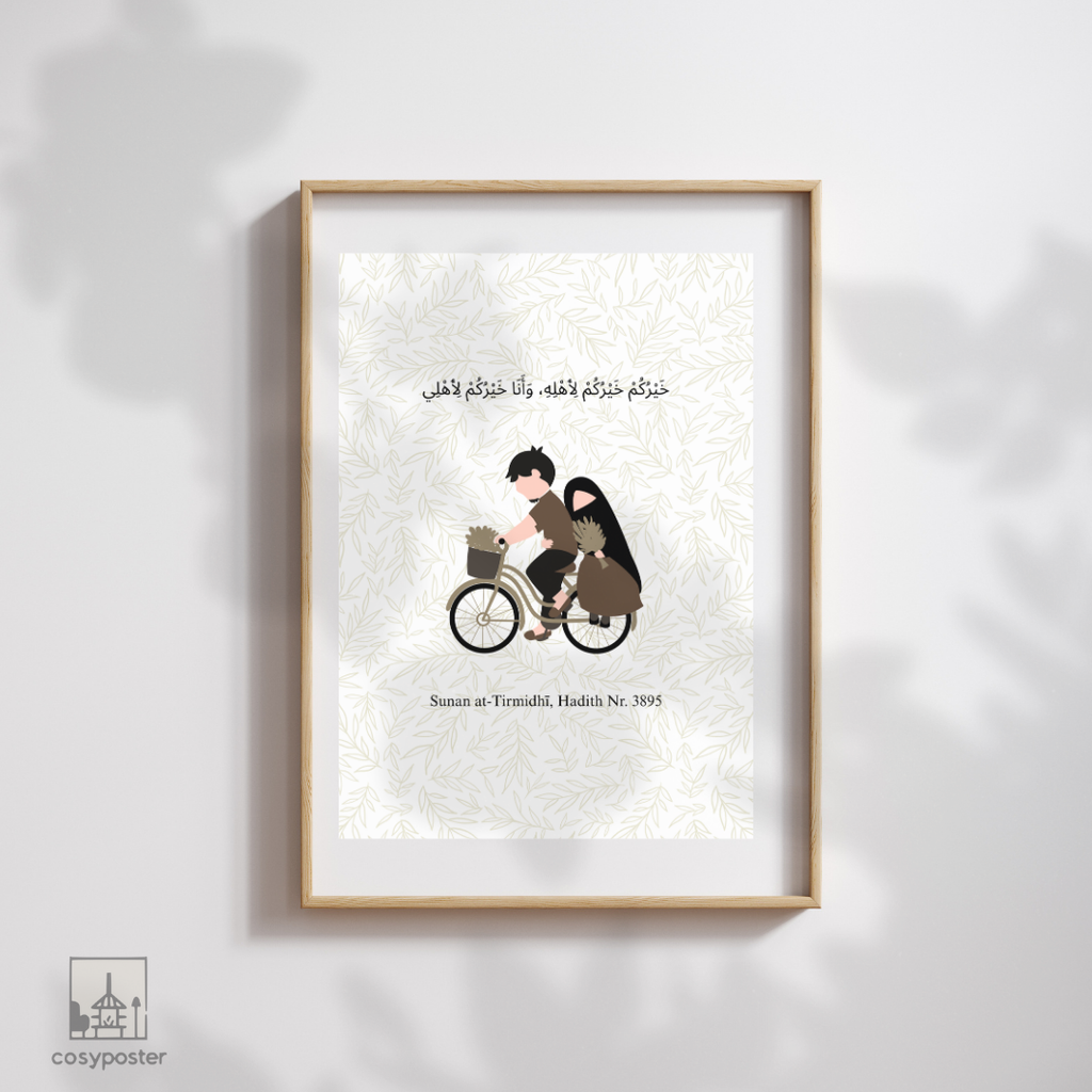 Muslim Couple Poster in 4 Sprachen zur Auswahl