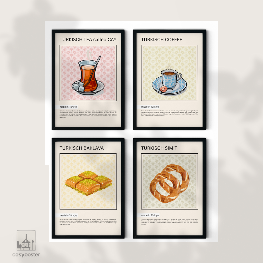 Orientalisches 4er Poster Set