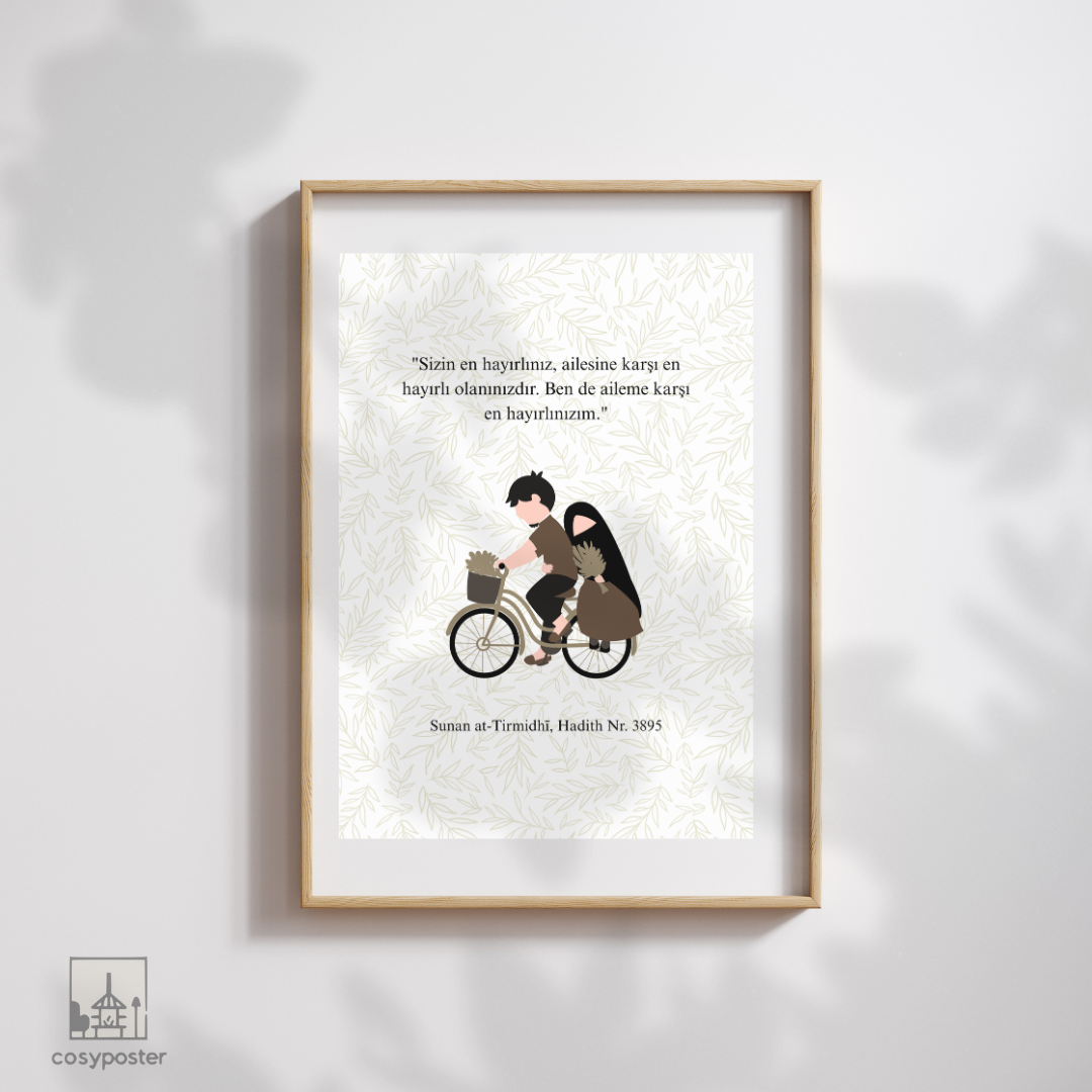 Muslim Couple Poster in 4 Sprachen zur Auswahl