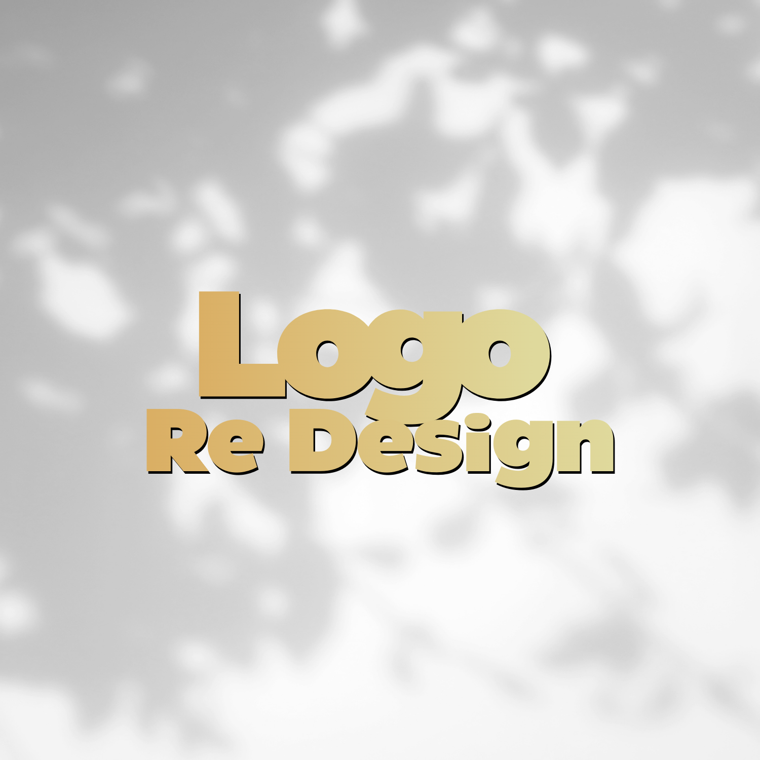 Bild mit goldgelbem Text: Logo Re Design.
