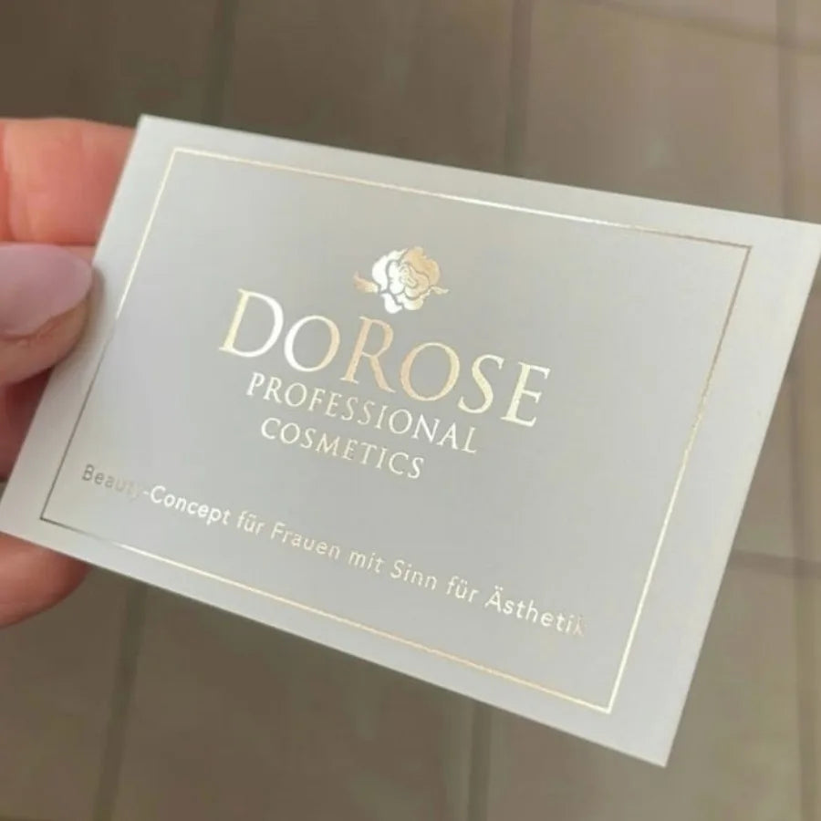 Visitenkarten mit Gold Lack