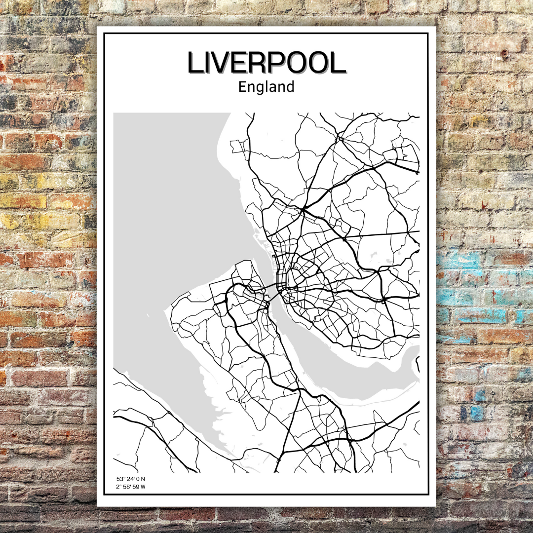 Liverpool Map Poster