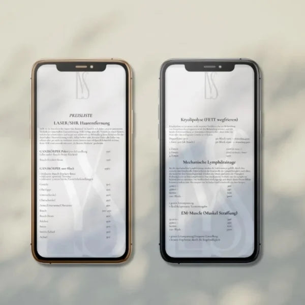 Zwei Smartphones nebeneinander. 